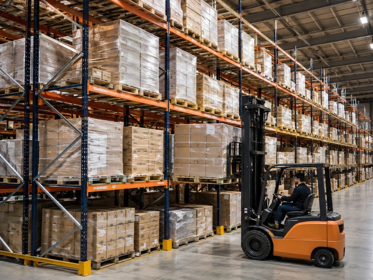 Selective pallet racking
